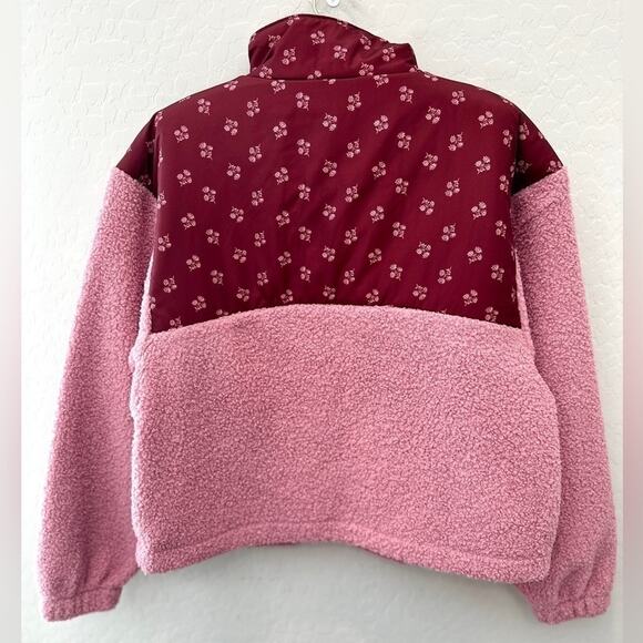 UNIVERSAL THREAD Pink Fleece Sherpa Jacket Cozy 1/4 Zip Pullover NWT | Medium - Picture 6 of 9